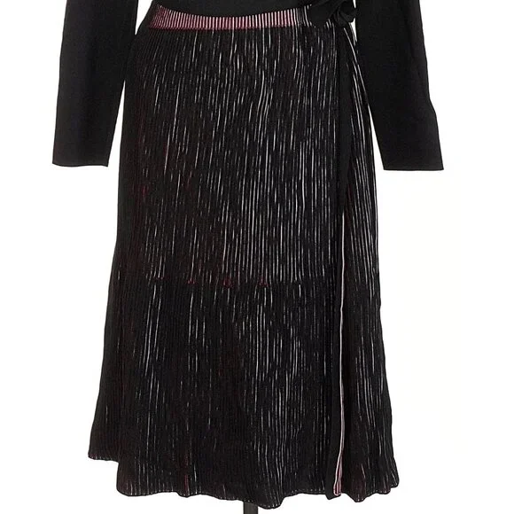 NWT black wrap sweater dress Nic + Zoe, size Medium - Picture 2 of 12